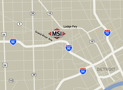 Closeup of MSI map