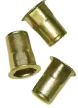 Three AH series threaded inserts
