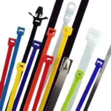 Colorful cable ties