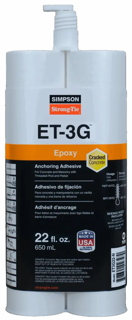 An ET-3G epoxy anchor