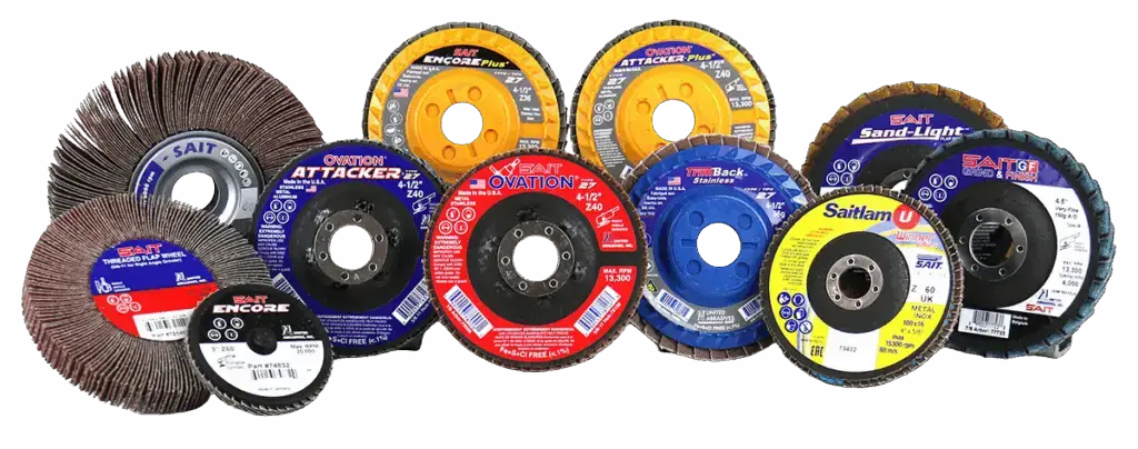 Several flap discs