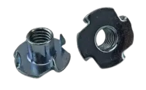 The top and underside of a tee nut