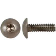 The top and side of a truss screw